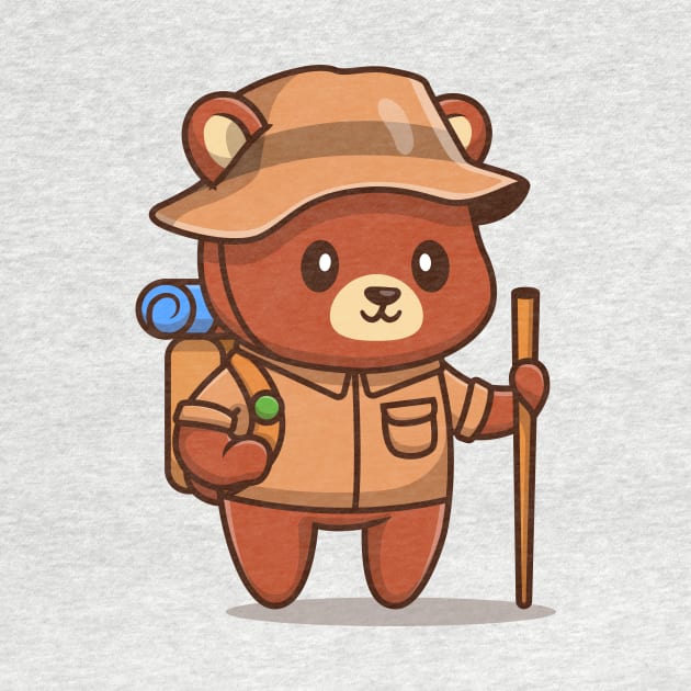 Cute Bear Hiking by Catalyst Labs